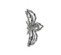 SYJYM Halloween Skeleton Hair Claw Clips for Women Jewelry Accessories Black Silver Gold Big Barrette Headwear