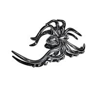 SYJYM Halloween Skeleton Hair Claw Clips for Women Jewelry Accessories Black Silver Gold Big Barrette Headwear
