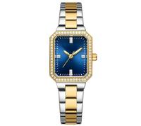 SYJYM Luxury Brand Watches for Women Simple Rectangular Dial with Sparkling Rhinestones Casual Quartz Wristwatch with Luminous