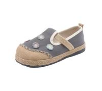 SYJYM Spring Casual Shoes Literary Women's Single Lazy Flat Heel Casual Shallow Mouth Cotton Linen Embroidered for Women