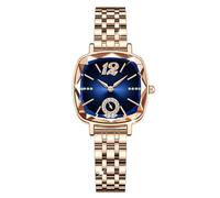 SYJYM Women's Fashion Square Quartz Watch Water Diamond Multi Faceted Mirror Face Female's Simple Trendy Versatile Wristwatch
