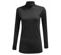Sykesstyle Womens Long Sleeve Polo Roll Neck Turtle Neck Jumper Top UK 8-26 (UK, Numeric, 16, 18, Regular, Regular, Black)