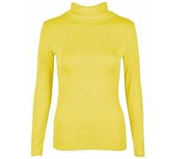 Sykesstyle Womens Long Sleeve Polo Roll Neck Turtle Neck Jumper Top UK 8-26 (UK, Numeric, 20, 22, Regular, Regular, Yellow)