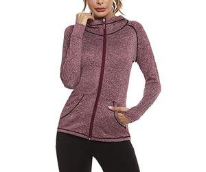 Sykooria Womens Hoodies Zip Up Hoodie Long Sleeve Jacket with Pockets | Soft Hooded Layer, Full Zip Front, Long Sleeves, Side Pockets, Thumb Hole Cuffs, Easy Casual and Workout Wear