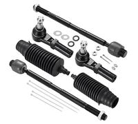 SYKRSS 6PCS ES3538 EV407, Inner and Outer Tie Rod End kit Compatible with Dodge Ram 1500 Boots 2002-2005