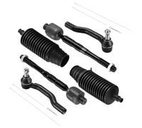 SYKRSS 6PCS ES80003 ES80003 EV80021 Inner and Outer Tie Rod End kit Compatible with Nissan Titan 2004-2015, Boots