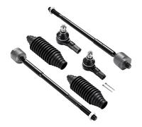 SYKRSS 6PCS ES80047 EV80063 Inner and Outer Tie Rod End kit Compatible with Mitsubishi Outlander 2007-2017, Boots