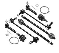 SYKRSS 8PCS ES80040 EV80061 Inner and Outer Tie Rod End kit Compatible with Dodge Journey 2009-2018