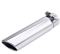 SYKRSS Exhaust Tip Universal 2.5"Inlet 3"Outlet 12" Length Bolt Clamp On Design Stainless Steel Polished Diesel Exhaust Tail Pipe Tip