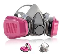 sykua Half Face Respirator Mask with 60921 Filters, Reusable Gas Mask for Spray Paint Chemical Resin, Dust Masks for Sanding,Fine Dust,Building Work,Welding,Cutting, Laboratory,Agriculture,Industry