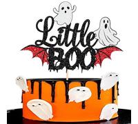 SYKYCTCY 1 Pack Little Boo Cake Toppers - Ghosts & Day Props for Birthdays & Baby Showers