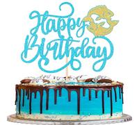 SYKYCTCY 1 Pack Pisces Cake Topper 12 Constellation Pisces Happy Birthday Cake Pick February March Happy Birthday Cake Decoration for Horoscope Astrology Birthday Party Supplies