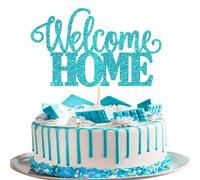 SYKYCTCY 1 Pack Sweet Home Cake Topper House Warming Cake Pick Welcome Home Cake Decorations for Family Housewarming Theme Party Supplies
