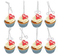 SYKYCTCY 24 Pack Surgical Tool Cupcake Toppers Glitter Surgeon Party Cupcake Picks Surgical Doctor Graduation Cake Decorations for Surgeon Sterile Processing Tech Tool Birthday Party Supplies