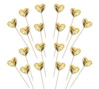 SYKYCTCY 30 Pack Heart Cupcake Toppers Twinkle Sweet Love Heart Cupcake Picks Valentine's Day Cake Topper Happy Birthday Wedding Engagement Baby Shower Cake Decorations Party Supplies