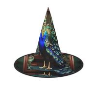 SYKzqiO Beautiful peacock picture stylish halloween hats for - with foldable for parties, carnivals, unisex halloween accessory(of 1)