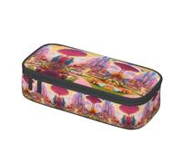 SYKzqiO Candy Land Print Large Capacity Pencil case Storage Bag, fit for Stationery and Cosmetics, Unisex