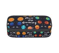 SYKzqiO Cute Planet Print Large Capacity Pencil case Storage Bag, fit for Stationery and Cosmetics, Unisex