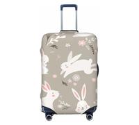 SYKzqiO Easter Bunny Floral Elastic Luggage Protection Cover, Scratch Resistant and dust-Proof Cover, Convenient for Travel