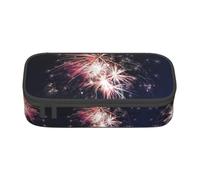 SYKzqiO Explosion Firework Print Large Capacity Pencil case Storage Bag, fit for Stationery and Cosmetics, Unisex