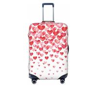 SYKzqiO Falling Red Hearts Elastic Luggage Protection Cover, Scratch Resistant and dust-Proof Cover, Convenient for Travel