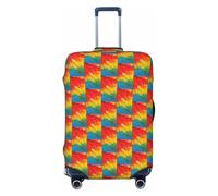 SYKzqiO Fantastic Parrot Feather Elastic Luggage Protection Cover, Scratch Resistant and dust-Proof Cover, Convenient for Travel