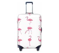 SYKzqiO Flamingos on White Elastic Luggage Protection Cover, Scratch Resistant and dust-Proof Cover, Convenient for Travel