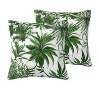 SYKzqiO Flowering Herbs and Herbaceous Plants print 2 Pack Soft Imitation Linen Pillowcases for Home Decor, with Hidden Zipper