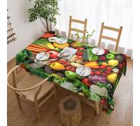 SYKzqiO Fresh Fruits and Vegetables Printed tablecloths - fashionable home decoration, fit for all kinds of events