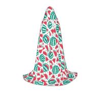 SYKzqiO Fruits Watermelon print Teen Hooded Cape Cloak, Long Elegant Witch Vampire Costume for Role Play