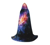 SYKzqiO Galaxy in The Universe print Teen Hooded Cape Cloak, Long Elegant Witch Vampire Costume for Role Play