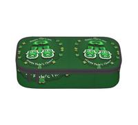 SYKzqiO Happy St. Patrick's Day Print Large Capacity Pencil case Storage Bag, fit for Stationery and Cosmetics, Unisex