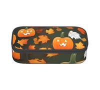 SYKzqiO Happy Thanksgiving Day Pumpkin Print Large Capacity Pencil case Storage Bag, fit for Stationery and Cosmetics, Unisex