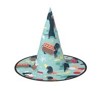 SYKzqiO Hot Dogs and Lemonade stylish halloween hats for - with foldable for parties, carnivals, unisex halloween accessory(of 1)