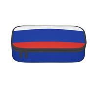 SYKzqiO Russian Flag Print Large Capacity Pencil case Storage Bag, fit for Stationery and Cosmetics, Unisex