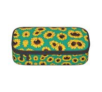 SYKzqiO Spring Sunflowers Flowers Print Large Capacity Pencil case Storage Bag, fit for Stationery and Cosmetics, Unisex
