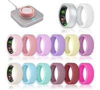 sylacor 14 Pack Ring Cover Compatible with Oura Ring Gen 4/Gen 3 Horizon/Gen 3 Heritage, Ultra-Thin Anti-Scratch Silicone Ring Case for Women Men, Support Charging with Cover on