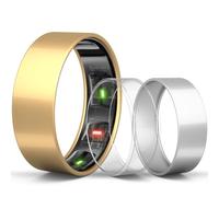 sylacor Ring Cover Compatible with Oura Ring Gen 4/Oura Gen 3, Durable Scratch-Resistant TPU Protecter for Women Men for Gym and Working Out (Gold+Silver+Clear, Size 9)