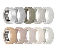 sylacor Ring Cover for Oura Ring Gen 4/ Gen 3, Anti-Scratch Elastic Silicone Oura Ring Case Protector for Men Women Working Out Gym (10Collors-4, M (11/12/13/14/15))