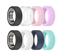 sylacor Ring Cover for Oura Ring Gen 4/ Gen 3, Anti-Scratch Elastic Silicone Oura Ring Case Protector for Men Women Working Out Gym