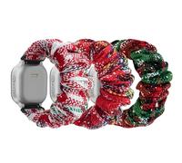 sylacor Scrunchie Bands Compatible with Gizmo Watch 3 2 1/ Gabb Watch 3 2 1 and SyncUP Kids Watch, Solo Loop 20mm Cute Stretchy Gizmo Watch Band for Kids Boys Girls (Christmas-B, 3Pack)