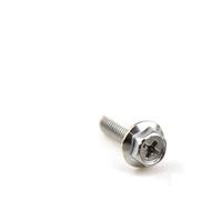 SYLALE 15pcs M4 M5 M6 4mm 5mm 6mm 304 A2 Stainless Steel Screws Hexagon Cross Head Hex Bolts 304 (Color : 16mm, Size : M5)