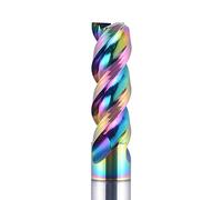 SYLALE 1pc 1-12mm CNC 3 Flute Solid Tungsten Carbide Alloy End Mill, DLC Coating, U-Shaped Milling Cutter for Aluminium DAU3E (Color : DAU3E-D10-L30)