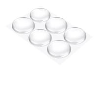 SYLALE Silicone Clear Door Stops 40mm Self Adhesive Bumper 6/12/24/30pcs For Wall Cabinet Drawer Noise Reduction(30PCS)