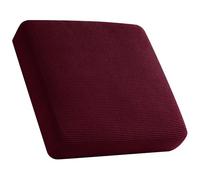 SYLC Couch Cushion Cover Stretch Cushions Covers Individual Sofa Seat Cushion Slipcover Protector Replacement Chesterfield Cushion Cover Caravan Seat Cover (Wine red,1 Seater)