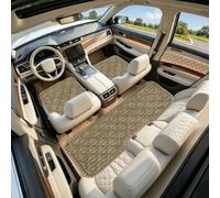 SYLC Dog Bed for Car Back Seat Protector Pad (Splashproof Camel,3pcs Set)