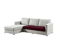 SYLC L-Shaped Sectional Stretch Sofa Cushion Covers (Wine red,1PC Love)