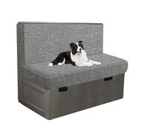 SYLC Sofa Seat Cushion Cover Jacquard Velvet, Sofa Cushion Covers Stretch Cushion Covers for Corner Couch Settee Chesterfield Ektorp Rv Caravan (Light grey,RV Cushion Set)