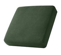 SYLC Stretch Sofa Seat Cushion Covers, Couch Settee Cushion Replacement for Lounge/Motorhome/Caravan Non-slip with Elastic Band and 4 Ties (Olive green,Extra Small 1-Seater)