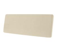SYLC Stretch Sofa Seat Cushion Covers, Couch Settee Cushion Replacement for Lounge/Motorhome/Caravan Non-slip with Elastic Band and 4 Ties (Beige,Large 2-Seater)